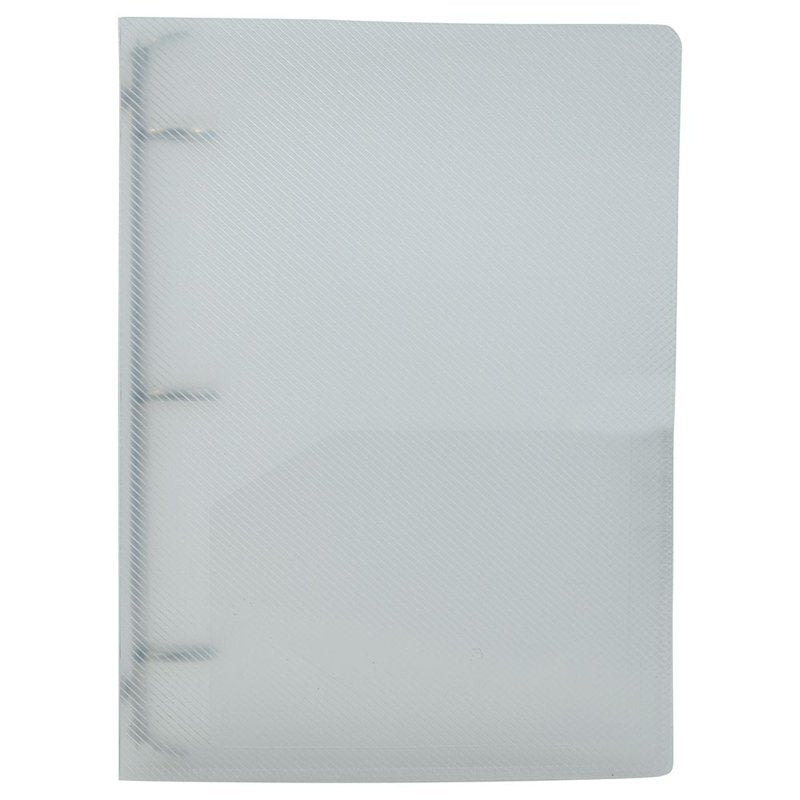 Mini Plastic Binder with Metal Rings - Clear 1 Inch, 3-Ring Organizer