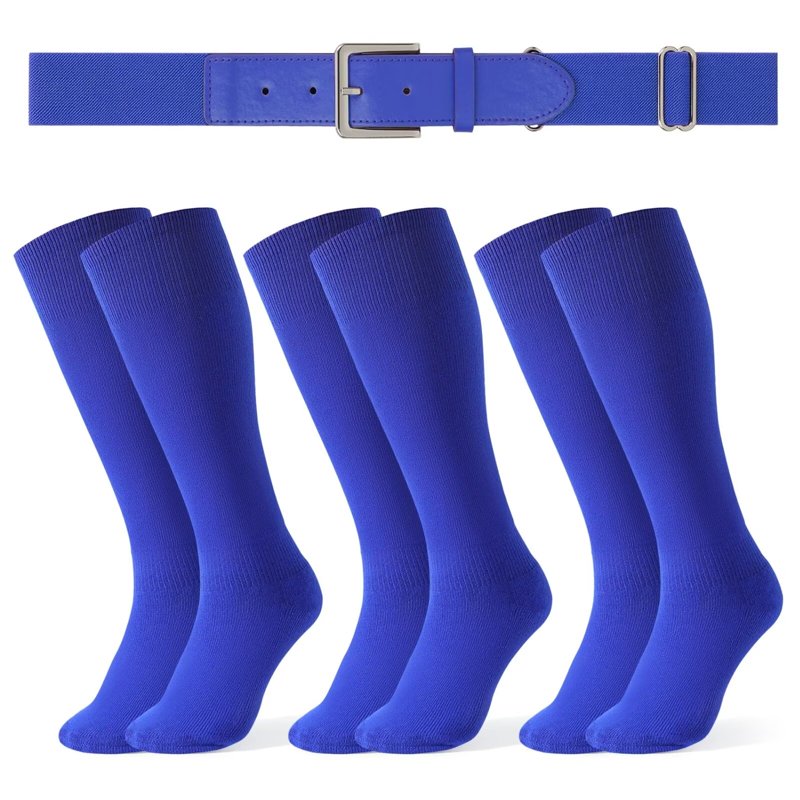 Baseball Socks & Elastic Belt Set for Youth & Adults - Multi-Sport Athletic Gear