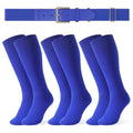 Baseball Socks & Elastic Belt Set for Youth & Adults - Multi-Sport Athletic Gear
