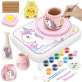 Kids Pottery Wheel Kit with Air-Dry Clay and Creative Tools - Suitable for Ages 6-12