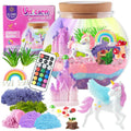 Unicorn Terrarium Crafts Kit for Girls - DIY Fairyland Night Light, Unicorn Decorations & Accessories