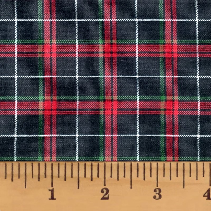Cotton Tartan Fabric Yard for Quilting & Crafts - Multiple Colors