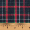 Cotton Tartan Fabric Yard for Quilting & Crafts - Multiple Colors
