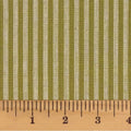 Sage Green Stripe Cotton Fabric by the Yard for Quilting & Crafts