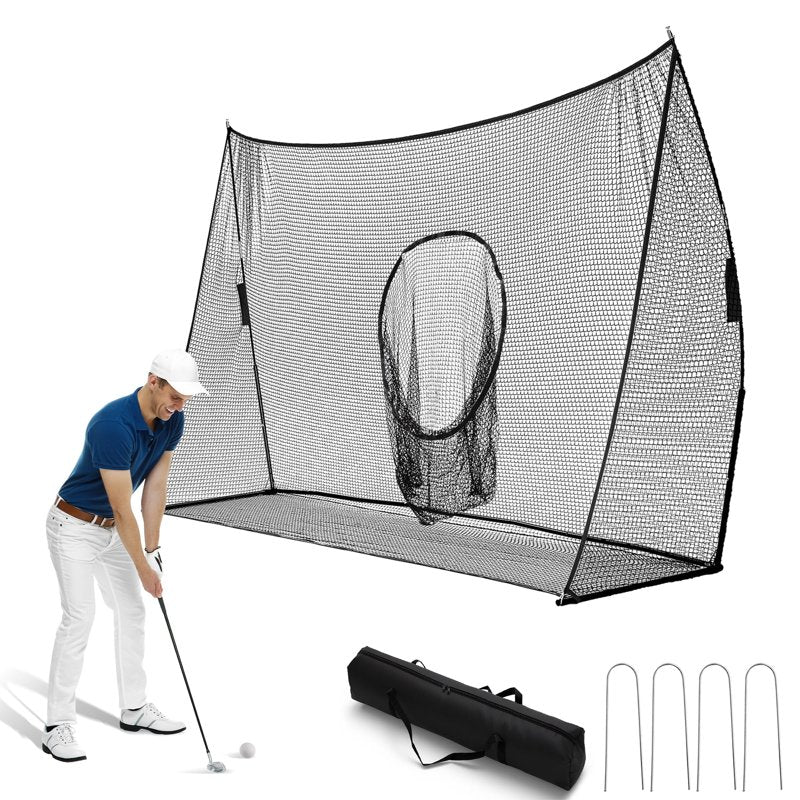 Golf Practice Net 10x7 ft with Target for Indoor & Outdoor Training