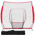 Baseball Practice Net with Quick Setup, Strike Zone Target & Carry Bag - 7x7 ft