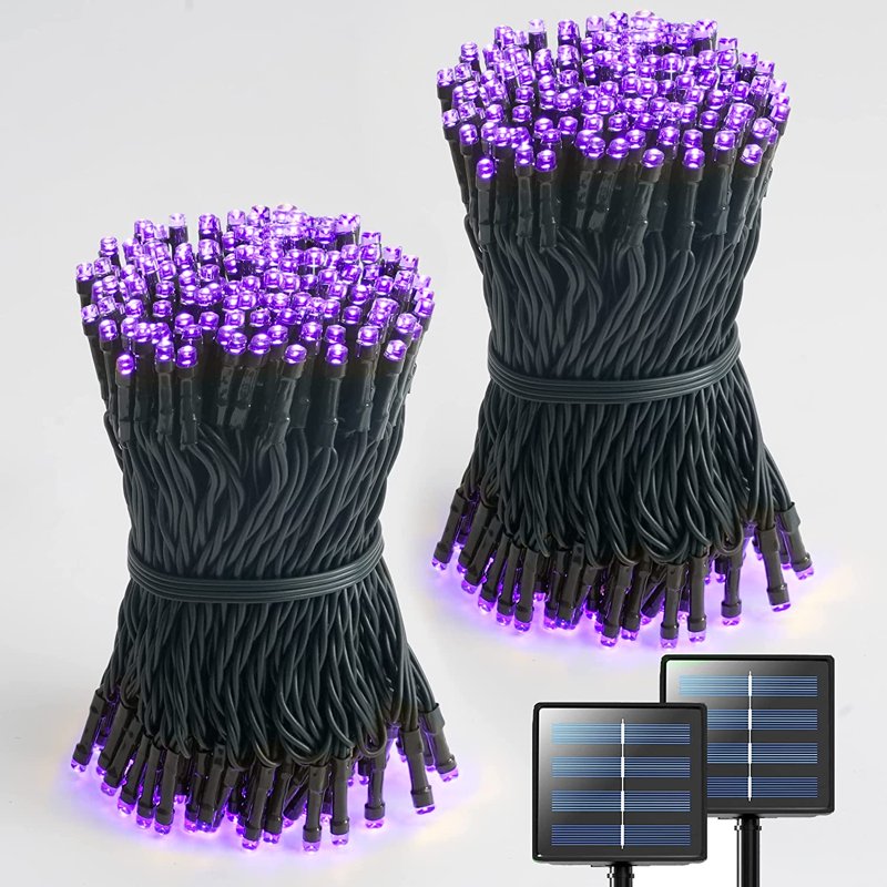 Outdoor Solar String Lights with 8 Modes Waterproof Halloween Decor 400 LEDs