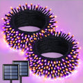 Outdoor Solar Halloween String Lights 400 LED 151ft Waterproof Orange & Purple