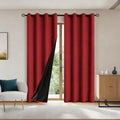 Blackout Thermal Insulated Curtain for Bedroom Full Light Block & Noise Reduction