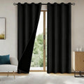 Blackout Thermal Insulation Grommet Curtain for Bedroom, Noise & Light Blocker