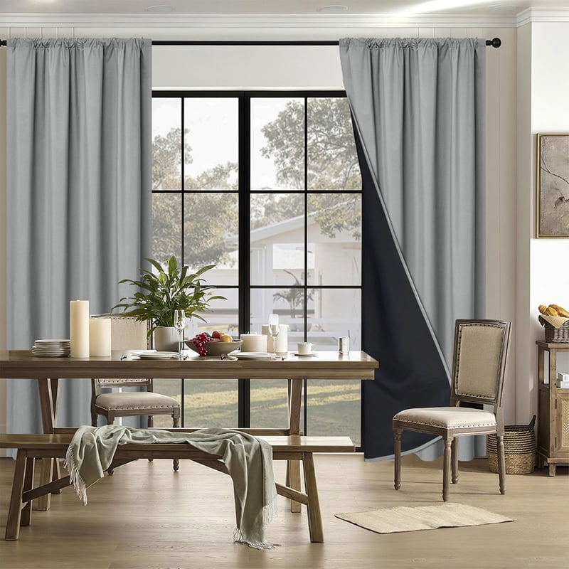 Blackout Curtain with Sun Protection and Thermal Insulation - Full Light Blocking Window Drapes