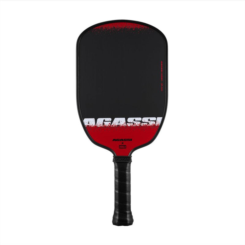 pickleball paddle agassi edge 16mm with textured carbon surface - ultra spin & control