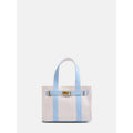 Women's Small Canvas Tote Bag - Light Blue, Natural & Green Variants