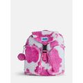 Girls Faux Fur Rucksack Backpack with Cow & Leopard Prints - Pink & Multi Colors