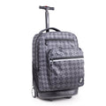 Unisex 20-Inch Rolling Backpack with Laptop Sleeve for School & Travel
