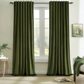 Blackout Velvet Curtains - Thermal Insulated Window Drapes for Bedroom & Living Room