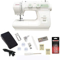 Janome 2212 Mechanical Sewing Machine with Bonus Bundle - Beginner Friendly