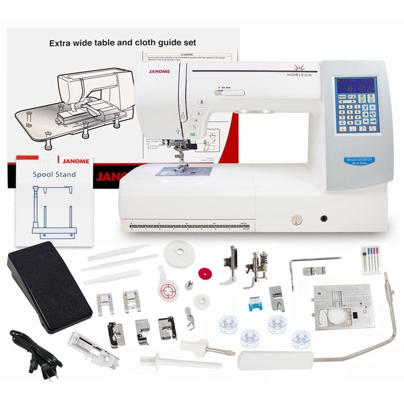 Janome Horizon MC8200QCPSE Computerized Sewing Machine with Free Bundle