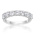 Sterling Silver Simulated White Diamond Ring with Hypoallergenic Band