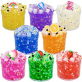 Jelly Cube Clear Slime Kit for Kids - 8 Pack Sensory DIY Toys, Stress Relief & Party Favors