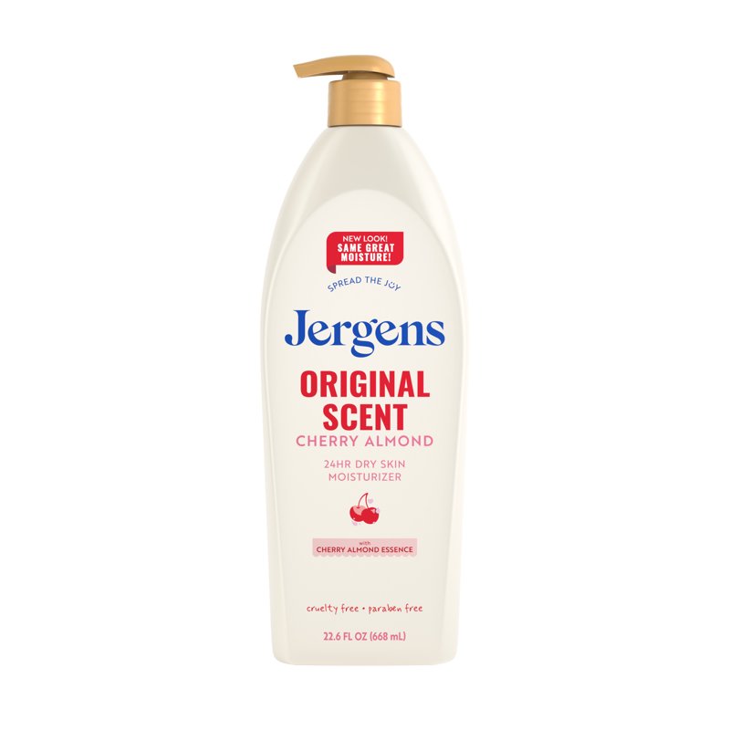 Jergens Cherry Almond Body Lotion for Dry Skin 22.6 fl oz