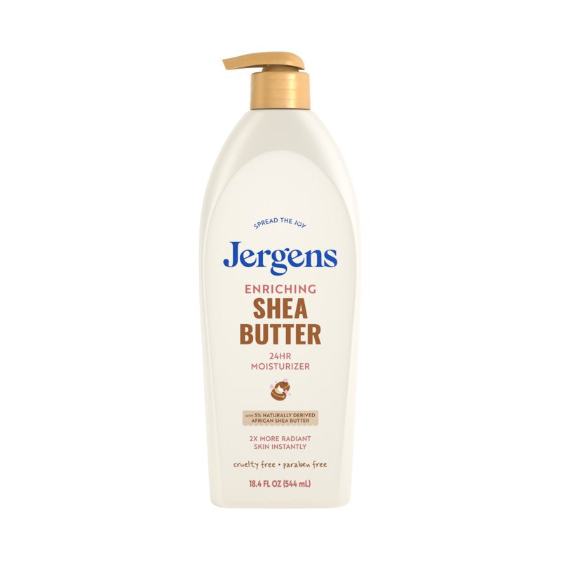 Jergens Shea Butter Body Lotion for Dry Skin - Moisturizing & Nourishing