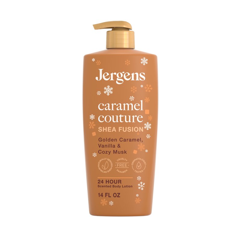 Shea Fusion Caramel Scented Body Lotion - Moisturizer for Dry Skin, 14 fl oz