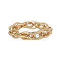 Women’s Interlocking Link Bracelet - Modern Silver-Tone Jewelry Accessory