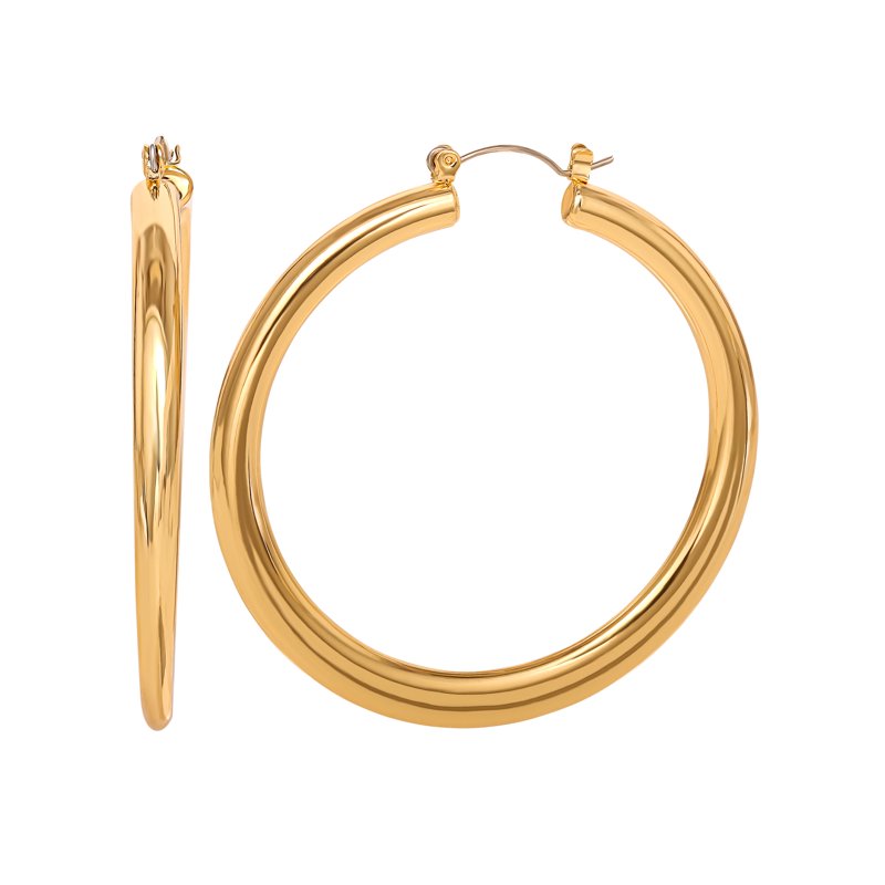 Women's Goldtone Polished Hoop Earrings - Jessica Simpson Accessories