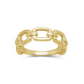 Gold Over Silver Link Friendship Ring for Women - Dainty Promise Jewelry