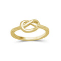 Gold Over Silver Love Knot Ring for Women – Friendship & Promise Jewelry