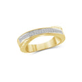 Women's Diamond Accent Gold-Plated Silver Ring - Size 8