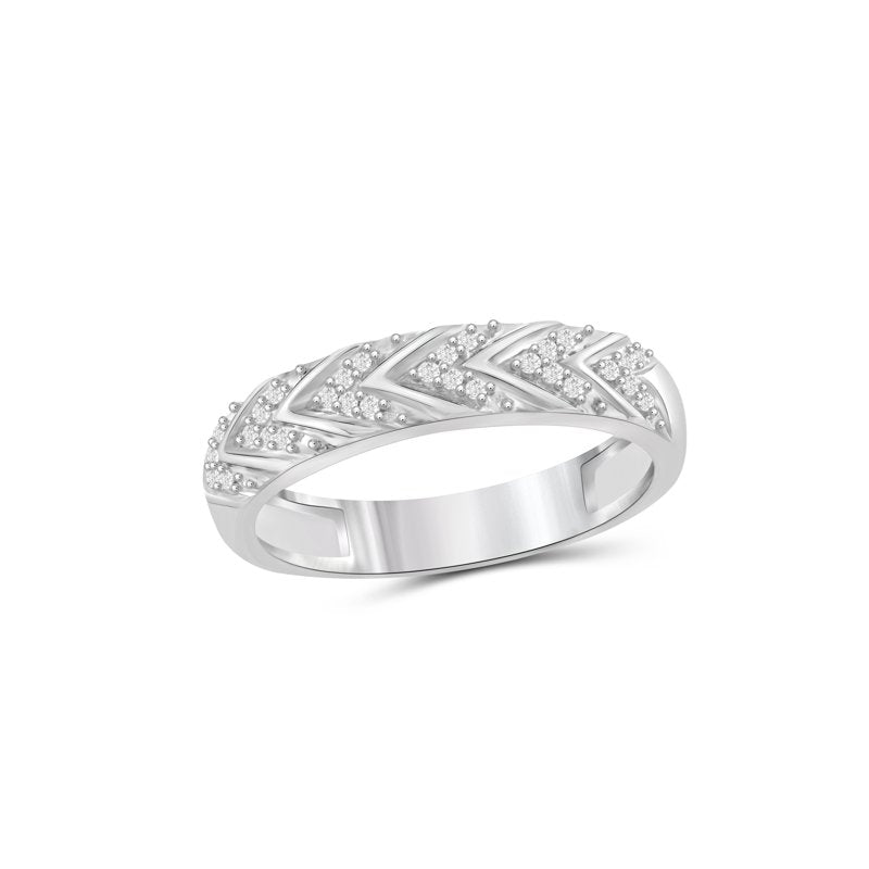 Sterling Silver Diamond Accent Rings for Women – Multiple Sizes