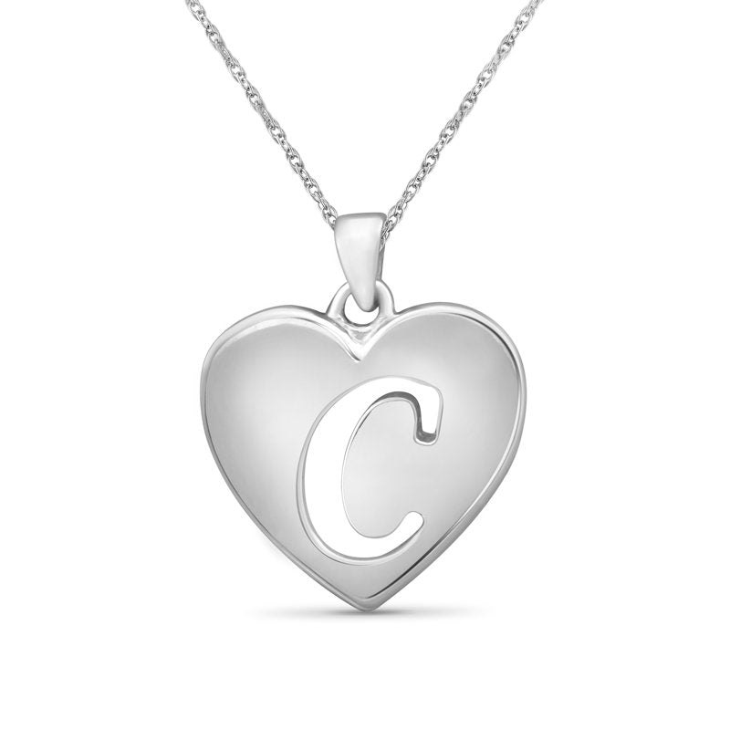 Sterling Silver Initial Letter Pendant Necklace for Women - Customizable Monogram Jewelry