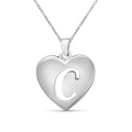 Sterling Silver Initial Letter Pendant Necklace for Women - Customizable Monogram Jewelry