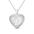 Personalized Sterling Silver Initial Letter Pendant Necklace for Women