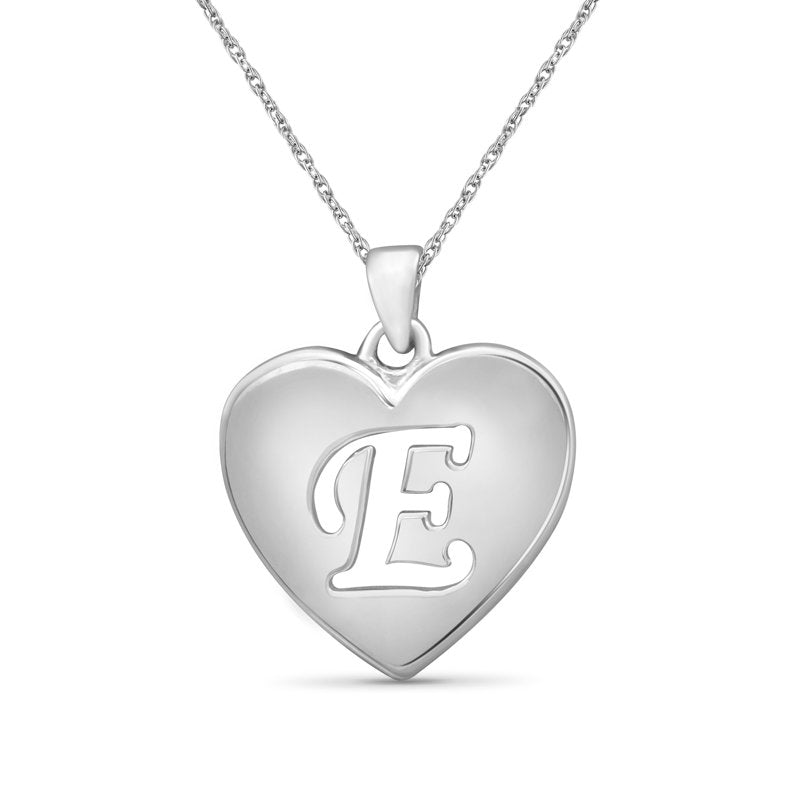 Personalized Sterling Silver Initial Letter Pendant Necklace for Women
