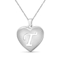 Personalized Sterling Silver Initial Necklace - Custom Monogram Pendant for Women