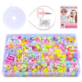 Kids Jewelry Making Kit for Girls Ages 4-8 - Creative Beading Craft Set with Storage Box
