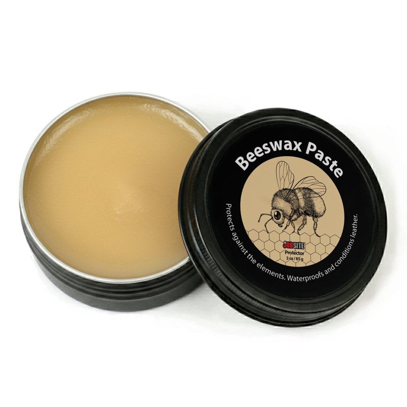 Leather Conditioner and Waterproofing Beeswax Paste - 3 oz for Boots Shoes & Leather Care