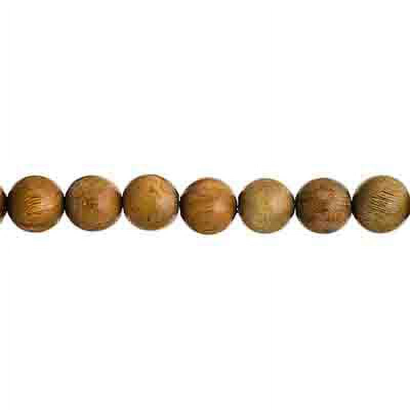 Natural Sandalwood Beads for Jewelry Making - 6mm Round Wooden Strand