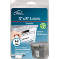 Erasable Storage Labels with Permanent Marker - 3x5 Inches, Pack of 10