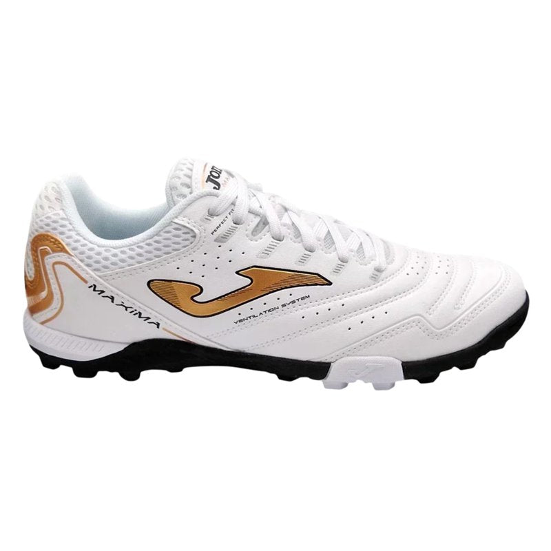 Joma Maxima Men’s Turf Soccer Shoes 12.5 White Bronze – Exclusive Editions