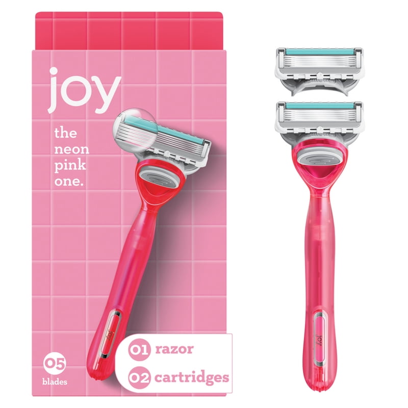 Women’s 5-Blade Razor with Non-Slip Handle & Refills - Teal, Purple, Pink