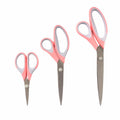 Titanium Soft-Grip Sewing & Craft Scissors Set - 3-Piece Multi-Size Cutting Tool Kit