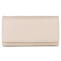 Vegan Leather RFID Blocking Wallet Organizer with Zipper & Card Slots