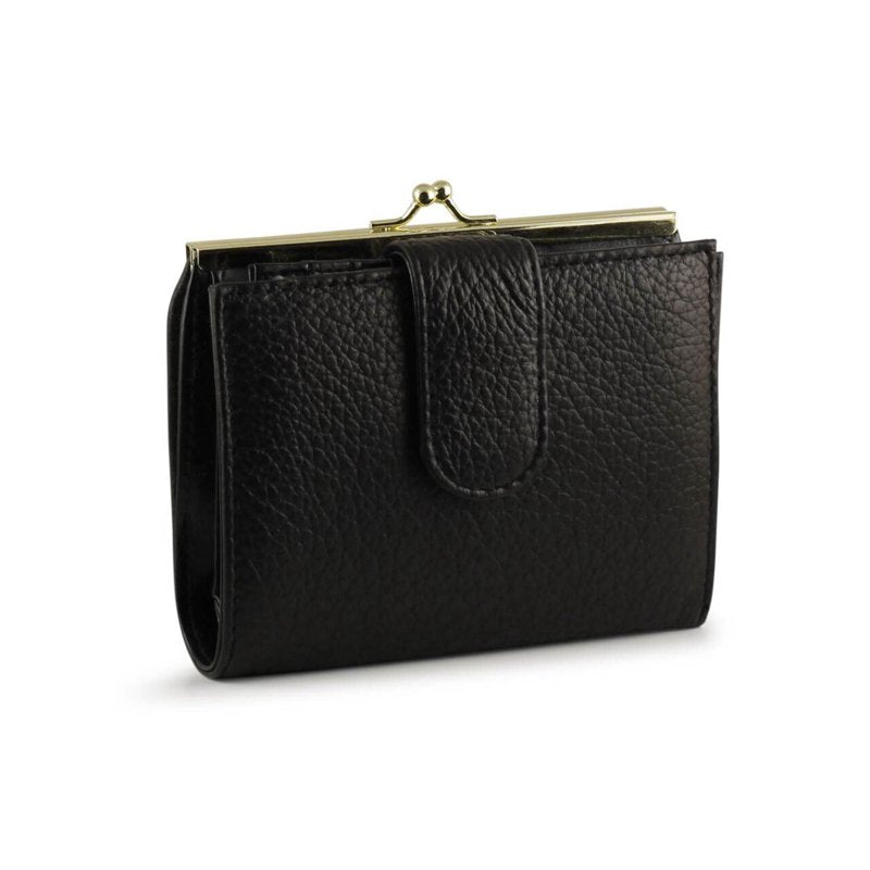 Women's Leather Card Organizer Wallet - Double Cardex with 15 Slots