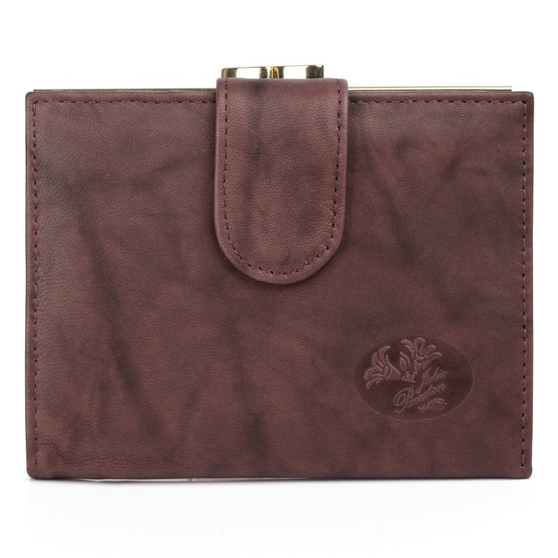 Women's Leather Card Holder Wallet with Multiple Card Slots and Storage