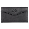 Women's Leather Clutch Organizer with Removable Checkbook & Card Slots