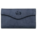 Women's Leather Clutch Organizer Bag with Removable Checkbook - Multiple Colors